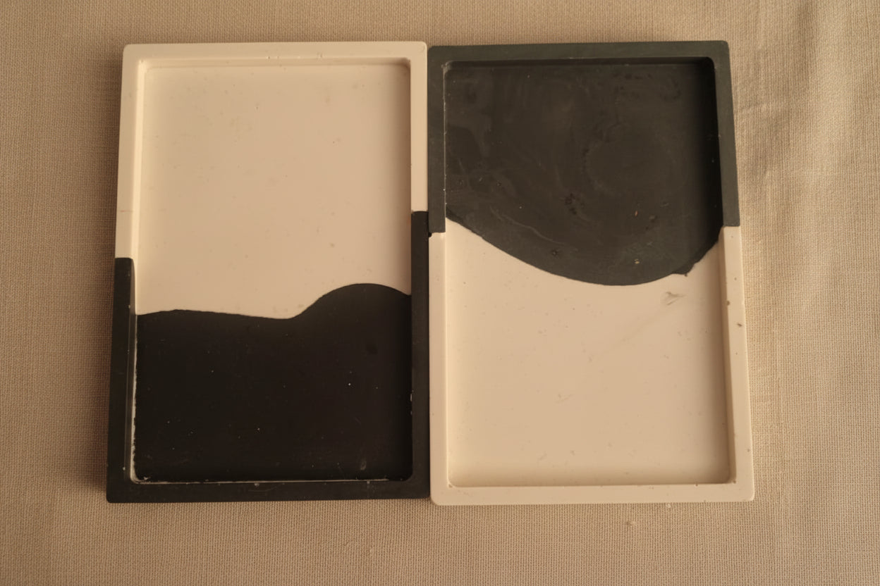 Noctis – Plateau Rectangulaire en Jesmonite