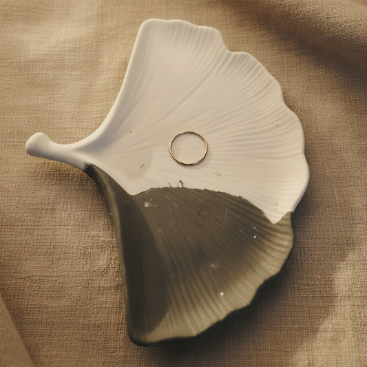 Eden – Coupelle Feuille en Jesmonite