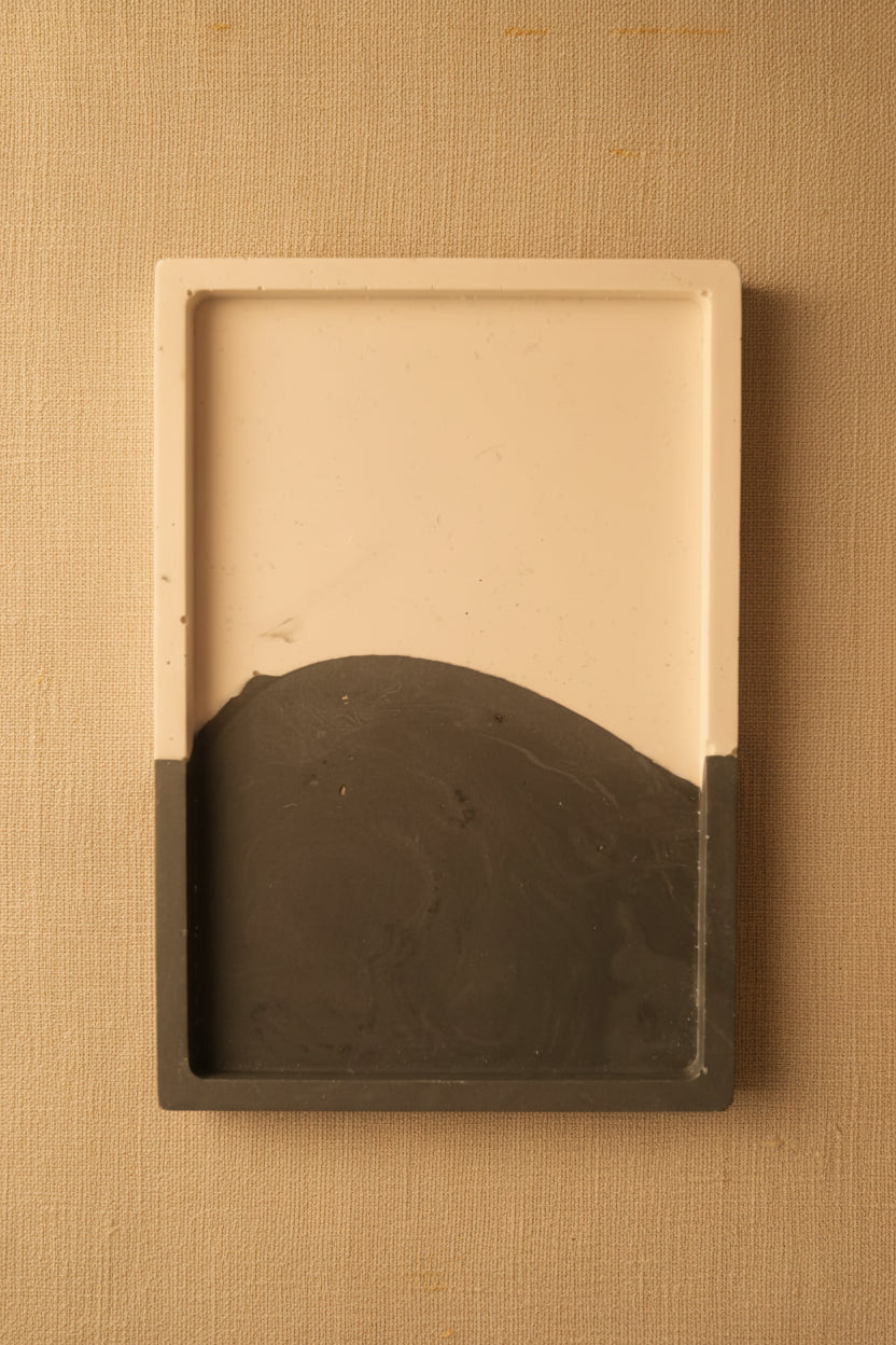 Noctis – Plateau Rectangulaire en Jesmonite